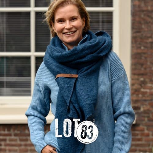 Lot83 Sjaal Fem Donker blauw