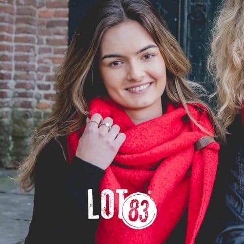 Lot83 Sjaal Nina Rood