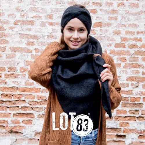 Lot83 Sjaal Nina Zwart