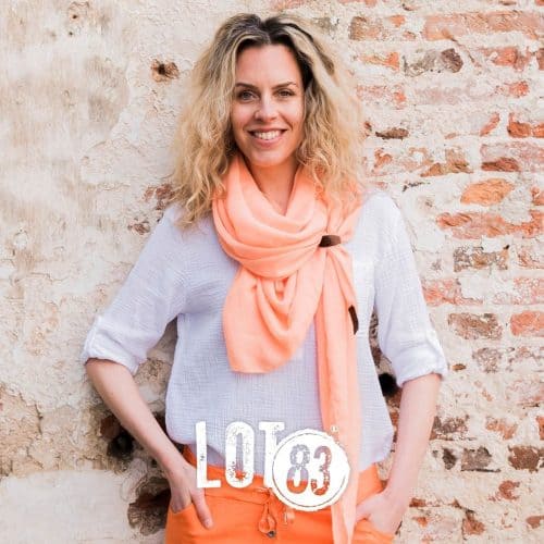 Lot83 Sjaal Puk Perzik