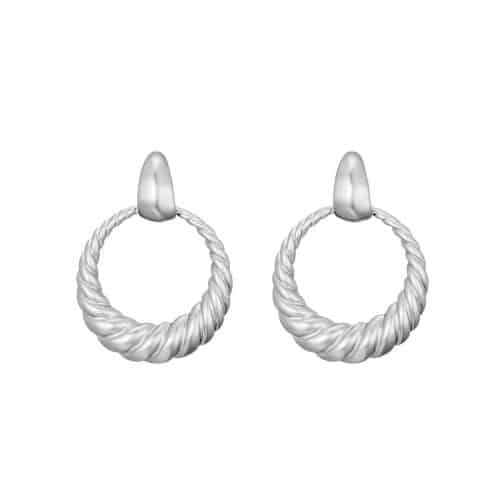 Oorbellen Zilver Rond