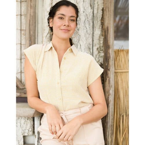 Ivy Beau Blouse Ruitje Kraag - Afbeelding 2