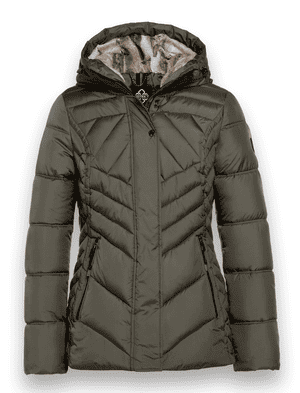 District jas olijfkleur Elke Fashion