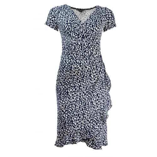 NED Jurk Druppels Blauw