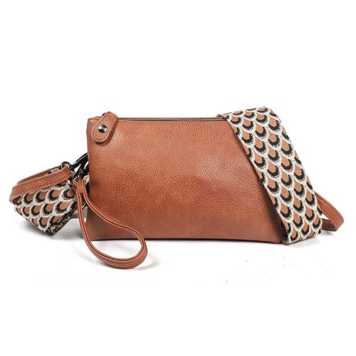 Schoudertas Crossbody Camel