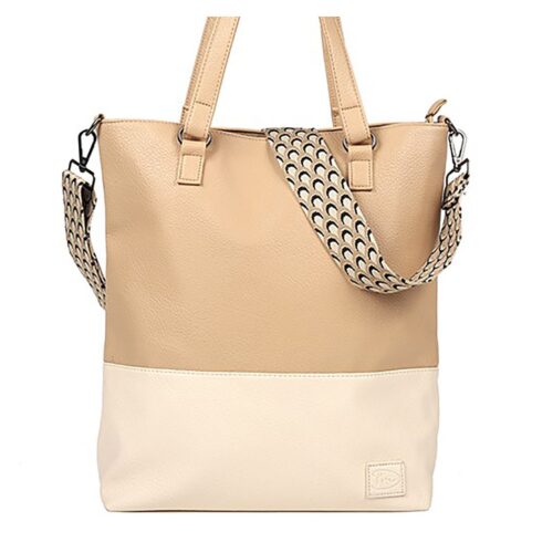 Schoudertas Shopper camel