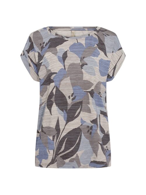 Soyaconcept shirt bloem blauw