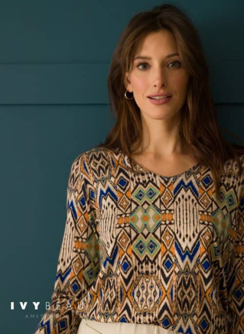 Ivybeau shirt print ecru