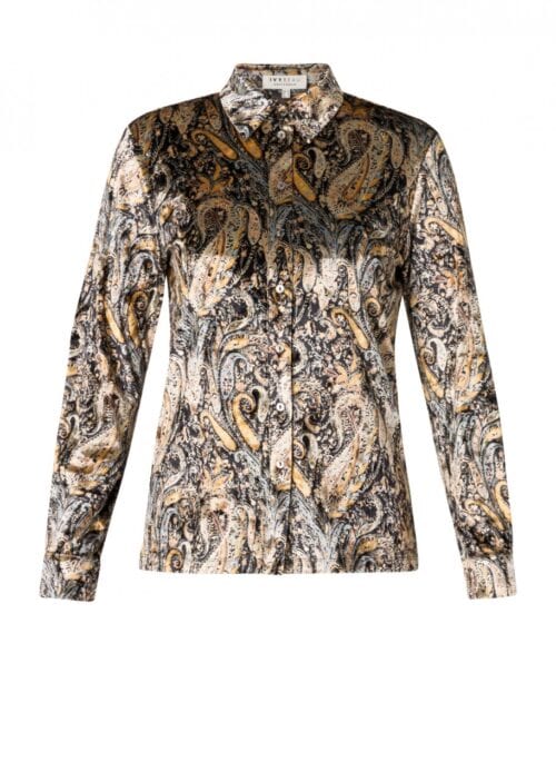 Ivybeau blouse print zwart