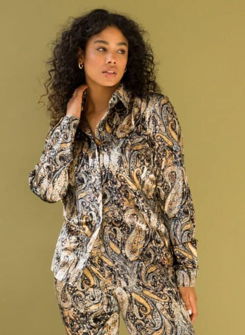 Ivybeau blouse print zwart - Afbeelding 2