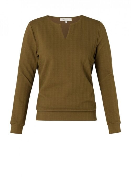 Ivybeau shirt lange mouw olive