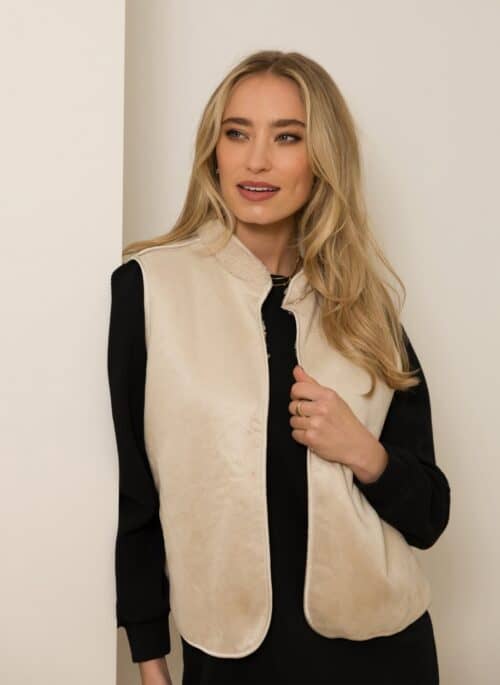 Ivybeau gilet winter wit