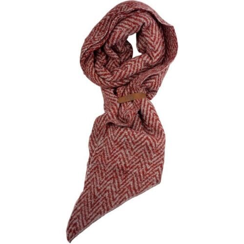 Lot83 sjaal print bordeaux