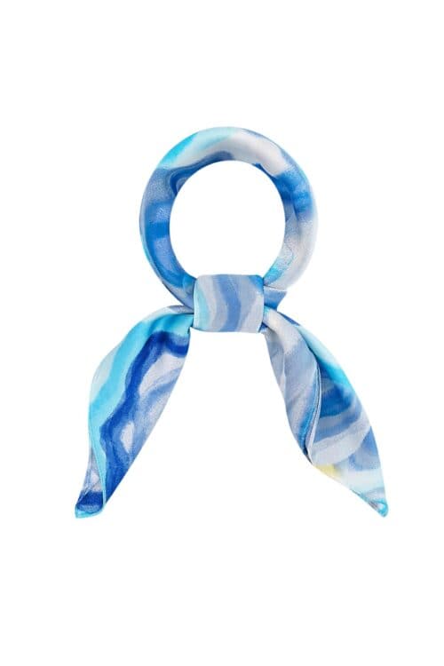 Yehwang sjaal blauw kort