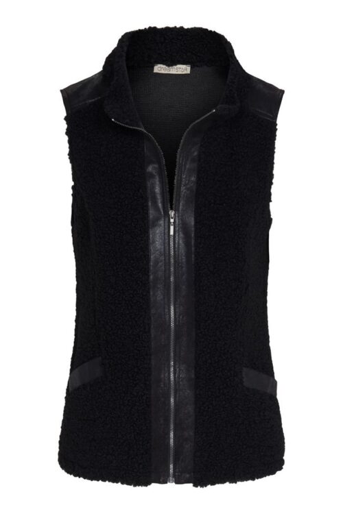 Dreamstar gilet zwart teddy