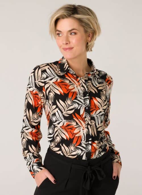 ES&SY blouse zwart met print - Afbeelding 2