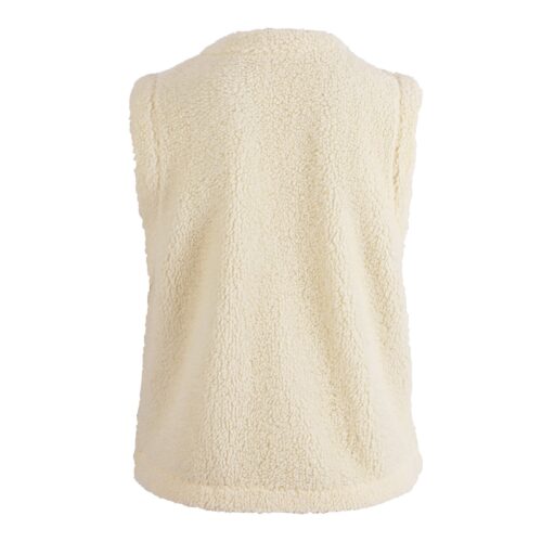 Enjoy gilet teddy kort ecru - Afbeelding 2