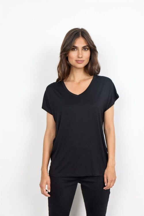 Soyaconcept shirt v-hals zwart - Afbeelding 3
