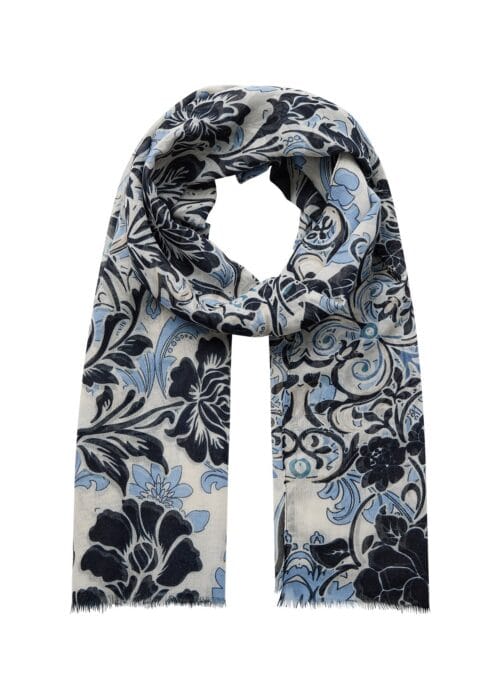 Soyaconcept sjaal blauw multi