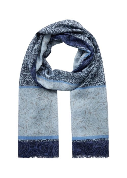 Soyaconcept sjaal blauw multi