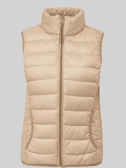 QS bodywarmer creme gestikt