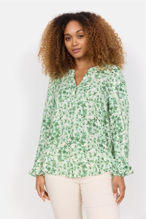 Soyaconcept blouse print groen - Afbeelding 3