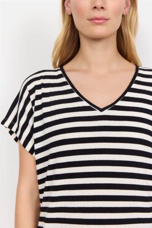 Soyaconcept shirt streep zwart - Afbeelding 3