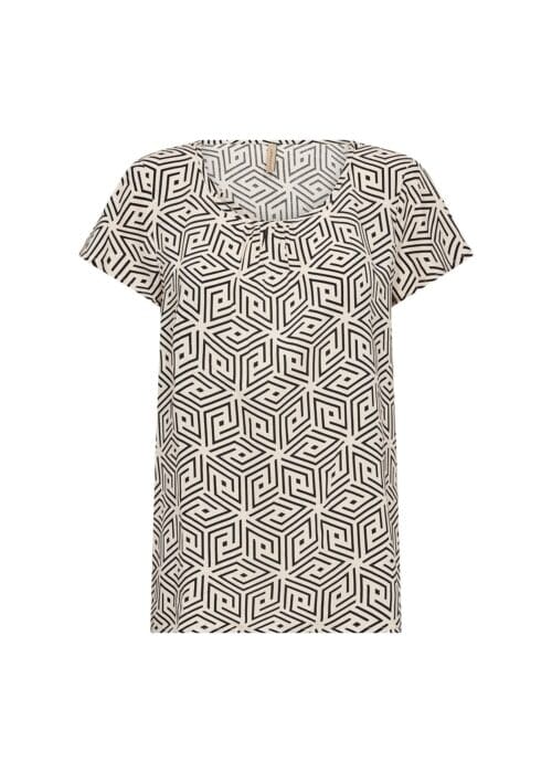 Soyaconcept top print zwart