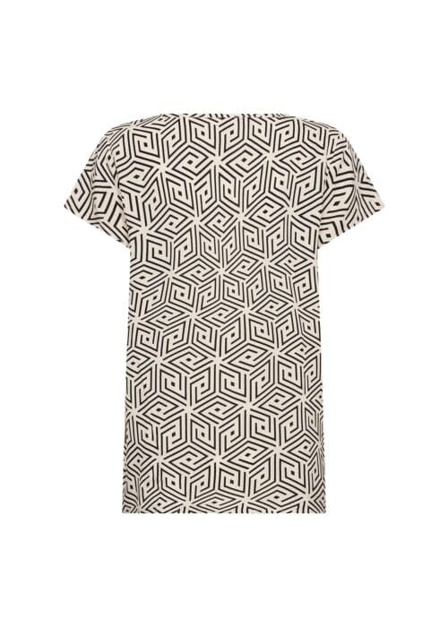 Soyaconcept top print zwart - Afbeelding 2