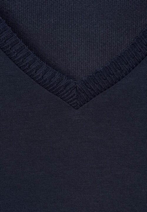 Street One shirt v-hals blauw - Afbeelding 3