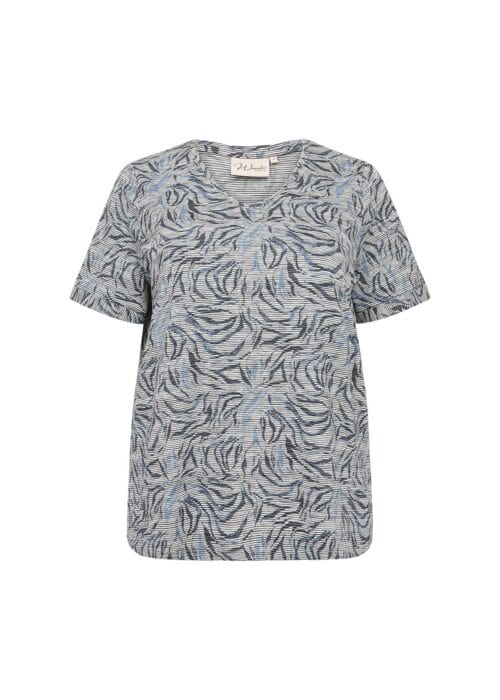 Wasabi shirt print blauw