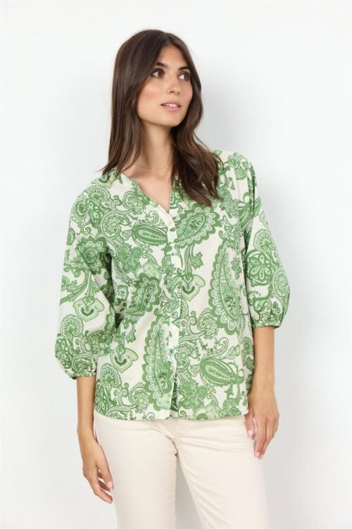 Soyaconcept blouse groen print - Afbeelding 3