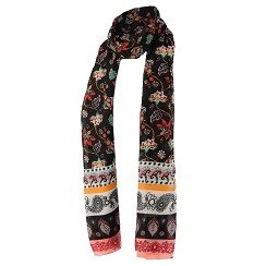 Sarlini sjaal multi zwart