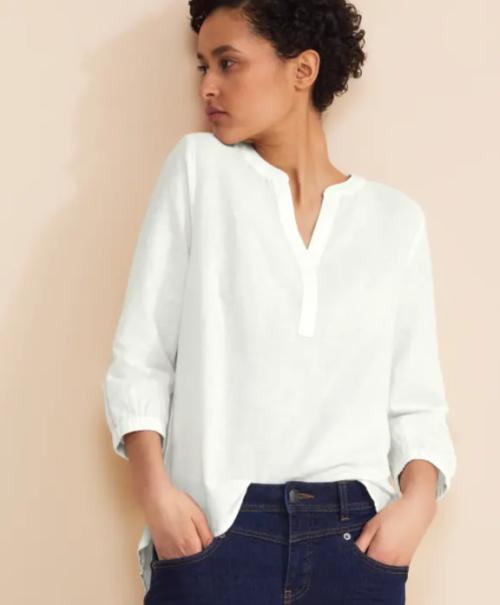 Street One blouse linnen wit - Afbeelding 2