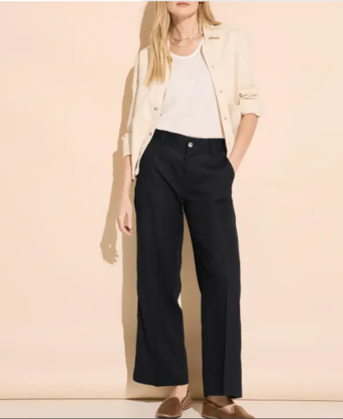 Street One broek linnen zwart - Afbeelding 2