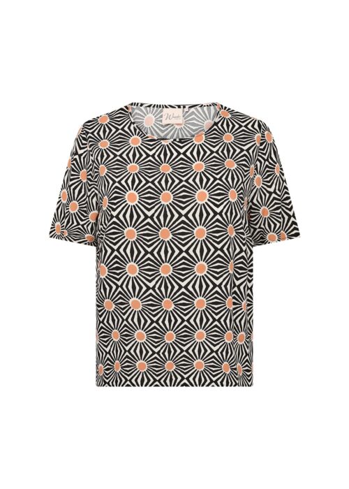 Wasabi blouse zwart print