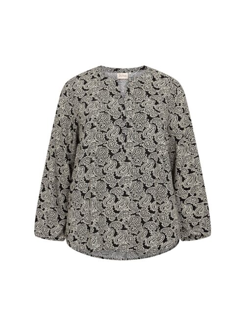 Wasabi blouse zwart wit