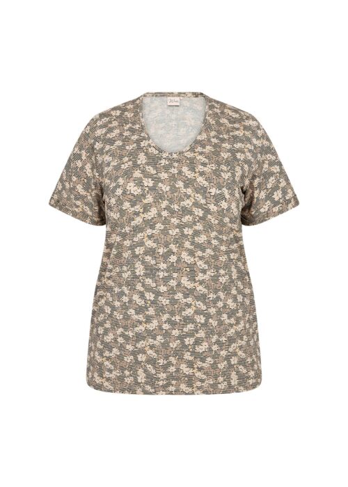 Wasabi t-shirt v-hals print