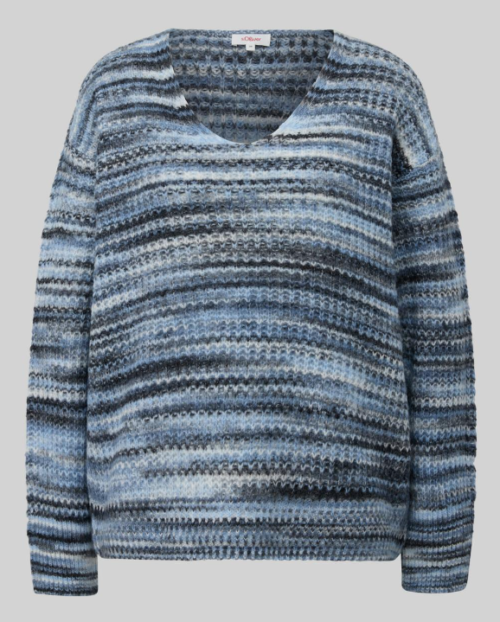 s Oliver trui gebreid blue mix