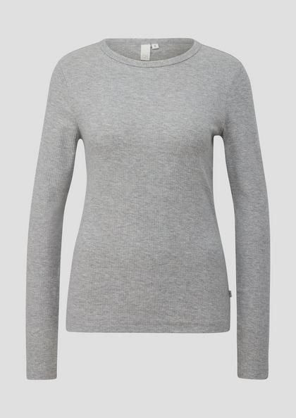 QS longsleeve rib stof