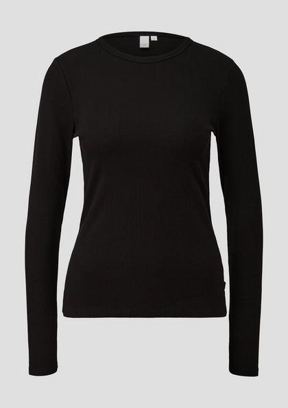 QS longsleeve rib stof