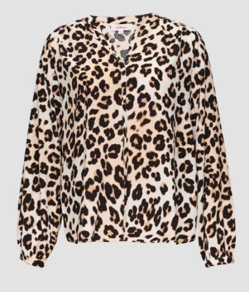 s Oliver blouse animal print