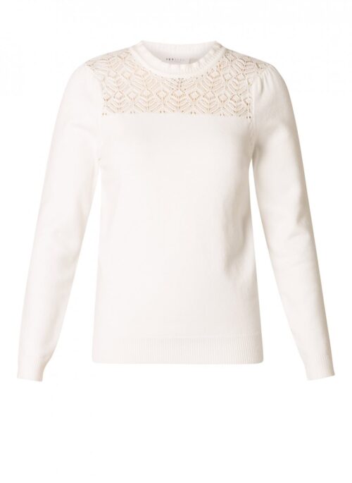 Ivy Beau shirt deels kant