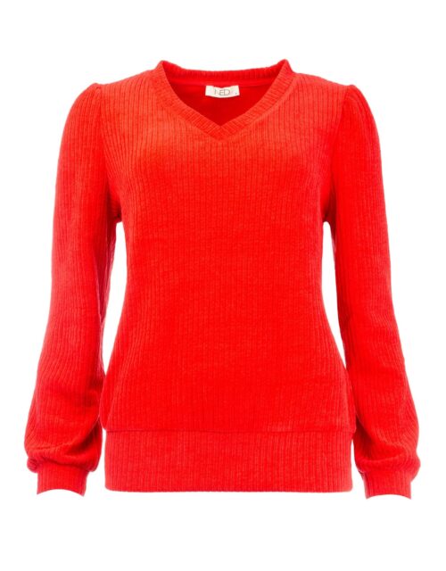 NED trui v-hals velours rib