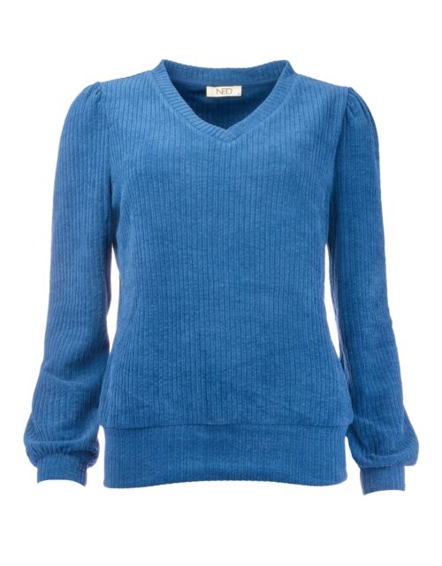 NED trui v-hals velours rib