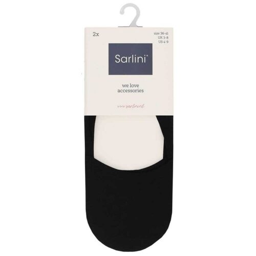 Sarlini kousevoetjes zw 2 st.