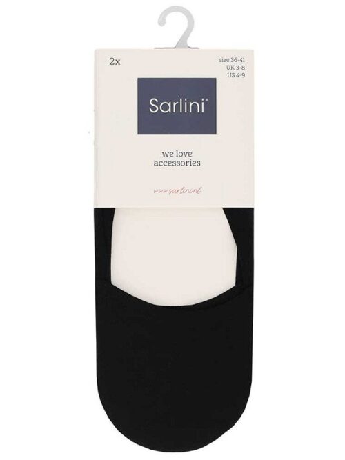 Sarlini kousevoetjes zw 2 st.