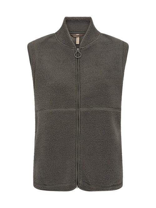 Soyaconcept teddy gilet rits