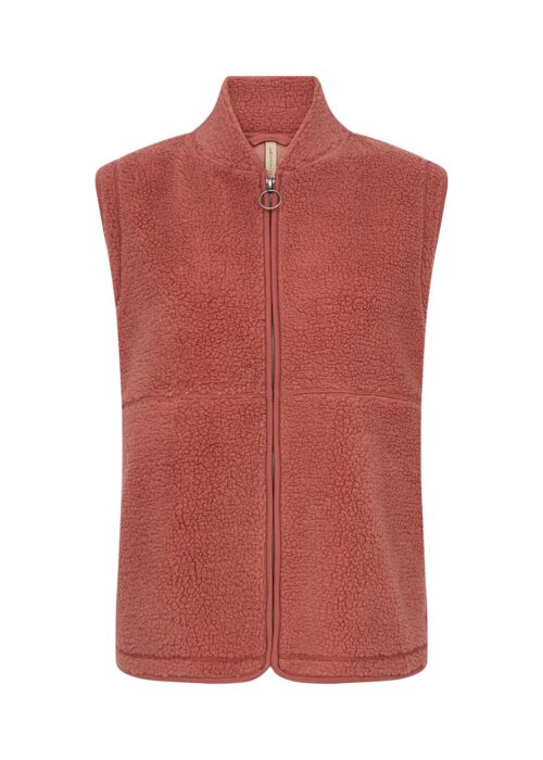 Soyaconcept teddy gilet rits