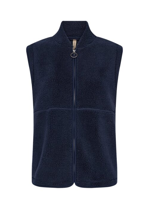 Soyaconcept teddy gilet rits